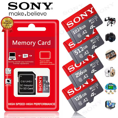 SONY SD Memory Card Micro TF SD 1TB 512GB 128GB 256GB 64GB U3 V30 4K