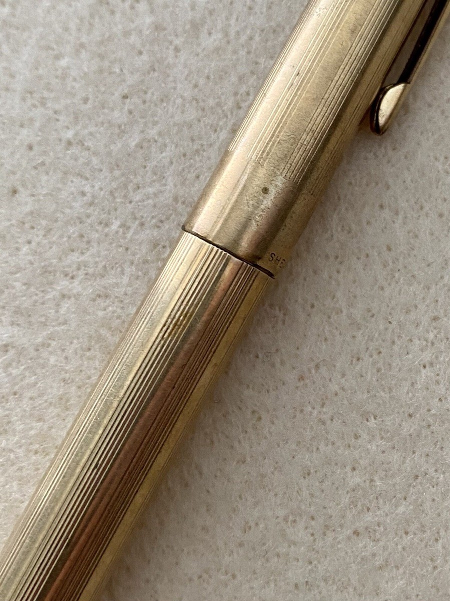 Vintage SHEAFFER FOUNTAIN PEN - Gold Plated / 14K Nib / Cit 100+