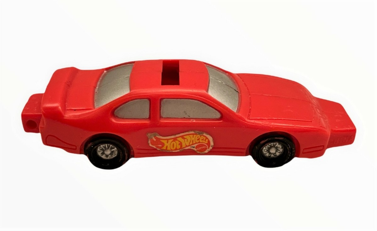 Vintage Red HOT WHEELS Hard Plastic Car Toy WHISTLE 1997 by TARA