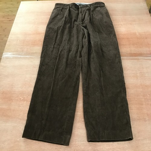 Polo Ralph Lauren Andrew Chino Pant Men 34x28 Brown Corduroy High Rise Preppy
