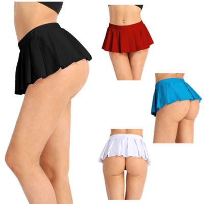 Women Pleated Mini Skirt Schoolgirl 
