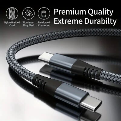 For iPhone 16 15 Pro USB-C to USB-C Cable Fast Charger Lot Type C Charging Cord