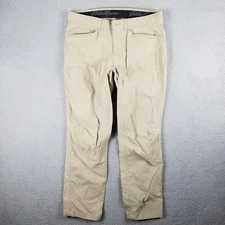 Eddie Bauer Pants Men 34x32 Golf Beige Stretch Standard Fit Activewear