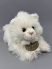 Russ Berrie Yomiko Classics Persian Cat Plush Stuffed Animal White Kitten