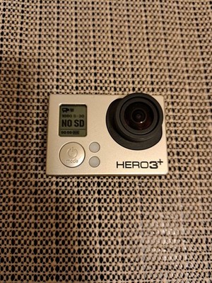 GoPro Hero 3 Plus Silver Action Used Camera with Battery & Waterproof Case