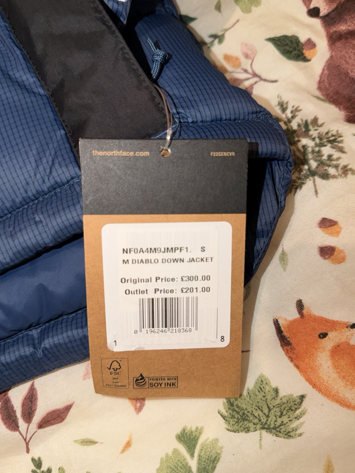 The North Face Men's  Jacket Diablo Down 700 Size Small image 2