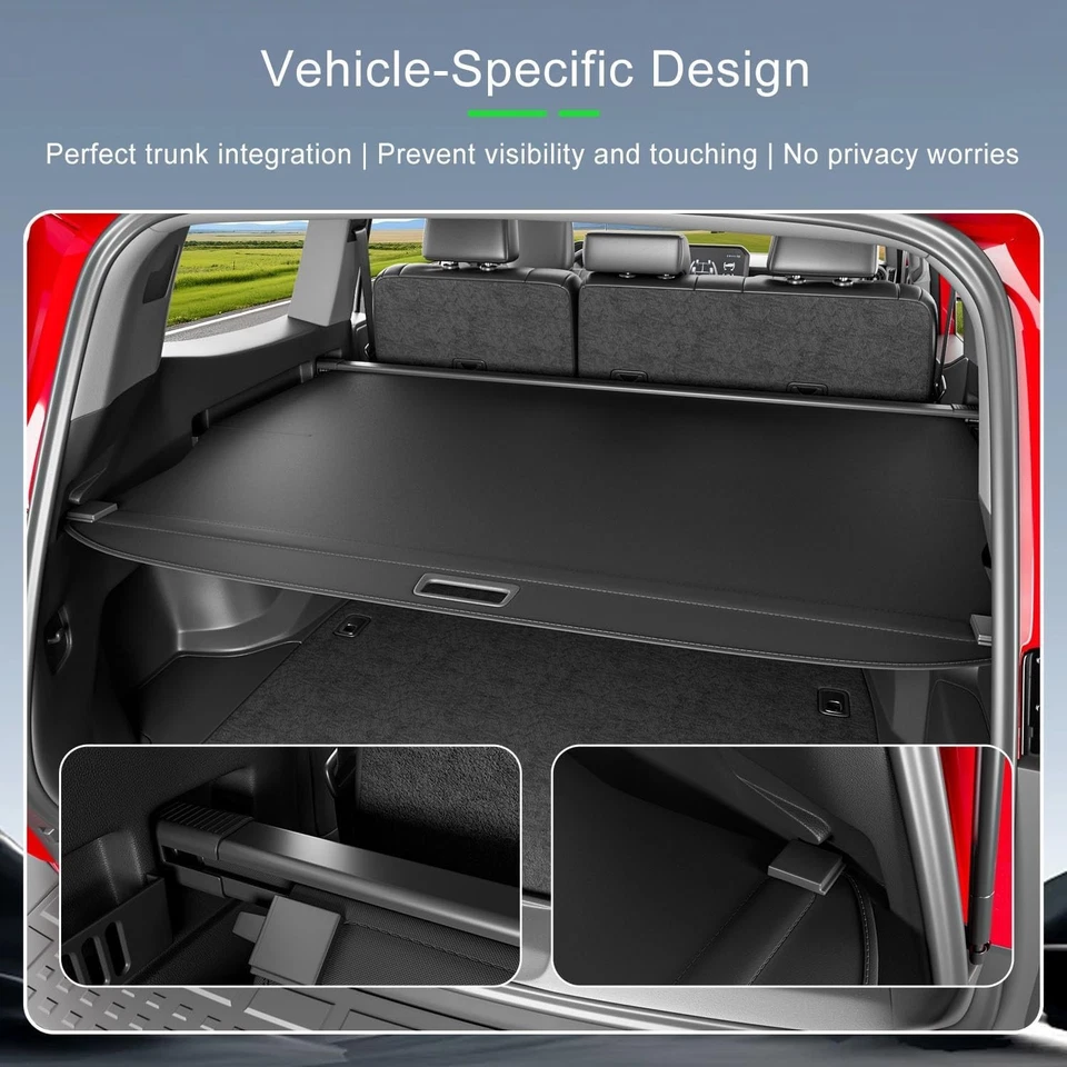 For 2025 Toyota 4Runner Cargo Cover Retractable Trunk Cover Security Shield Foto 2 de 4