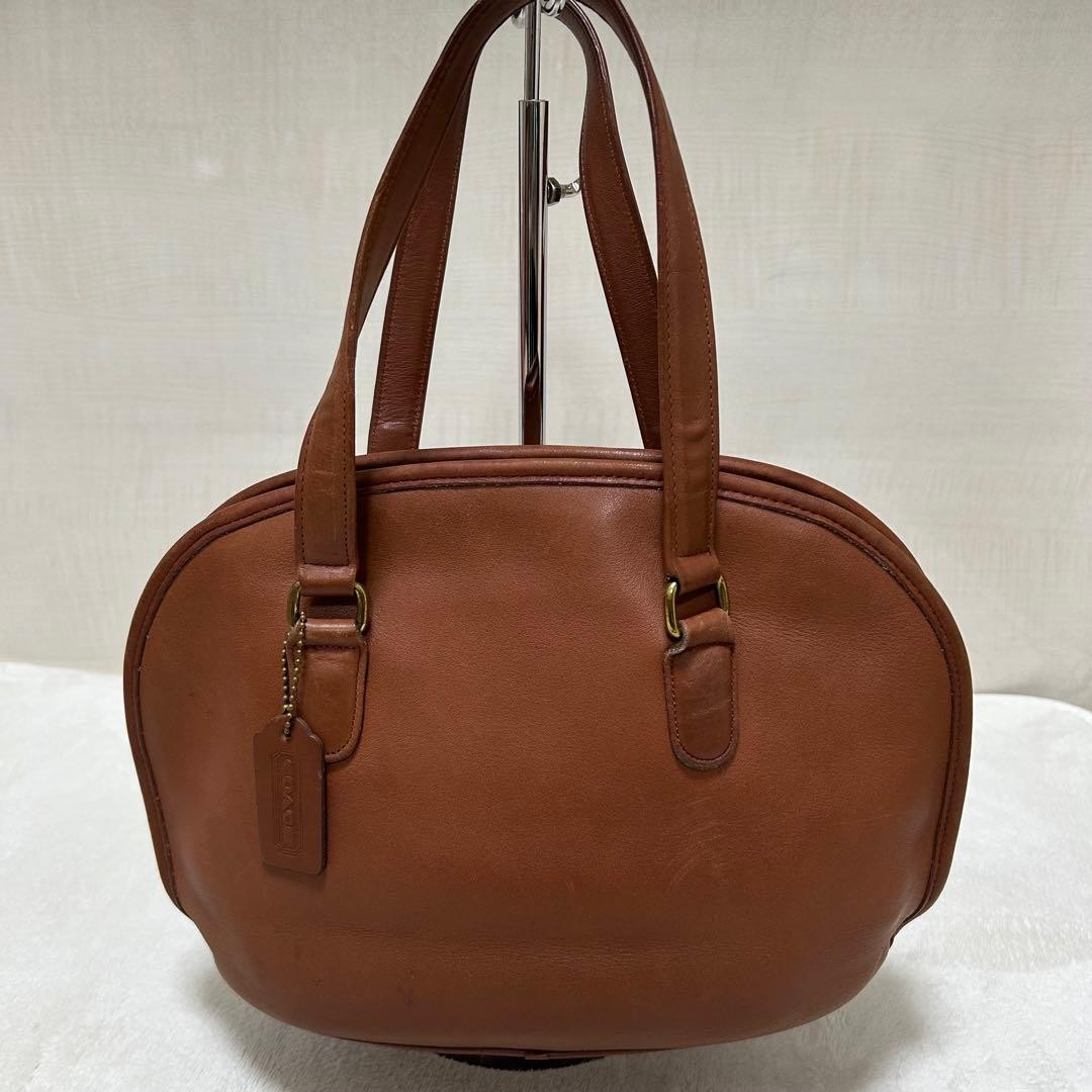 Old Coach handbag in glove tanned leather 9958 brown G122 thumbnail 2