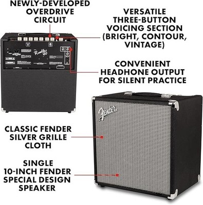 Fender Rumble 40 V3 Bass Amplifier for sale online | eBay