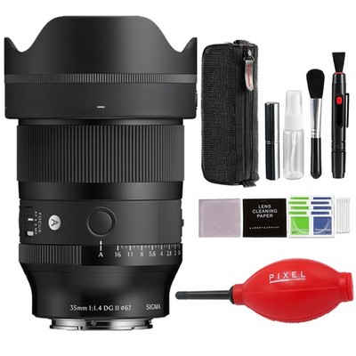 Sigma 35mm f/1.4 DG II Art Lens for Sony E w/ Advanced Accessory Bundle (304965)