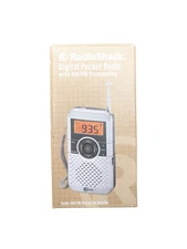 RadioShack Digital Pocket Radio AM/FM Portable Model 12-1475 Open Box