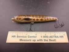 RARE VINTAGE Lunkers Club RAIGYO FISHING LURE "SNAKE HEAD" Pattern Top Water