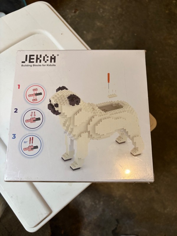 building block set pug dog Jekca brand new in plastic
