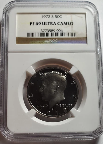 1972 S kennedy half dollar NGC PF69 Ultra Cameo