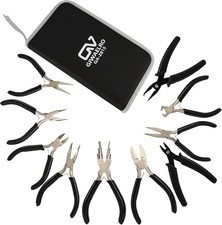 Jewelry Pliers Set, 10 PCS Professional Pliers for Jewelry Making, Repair and Wi