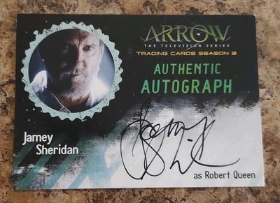 2016 Arrow Season 3 Cryptozoic Autograph Card Jamey Sheridan as Robert Queen #JS