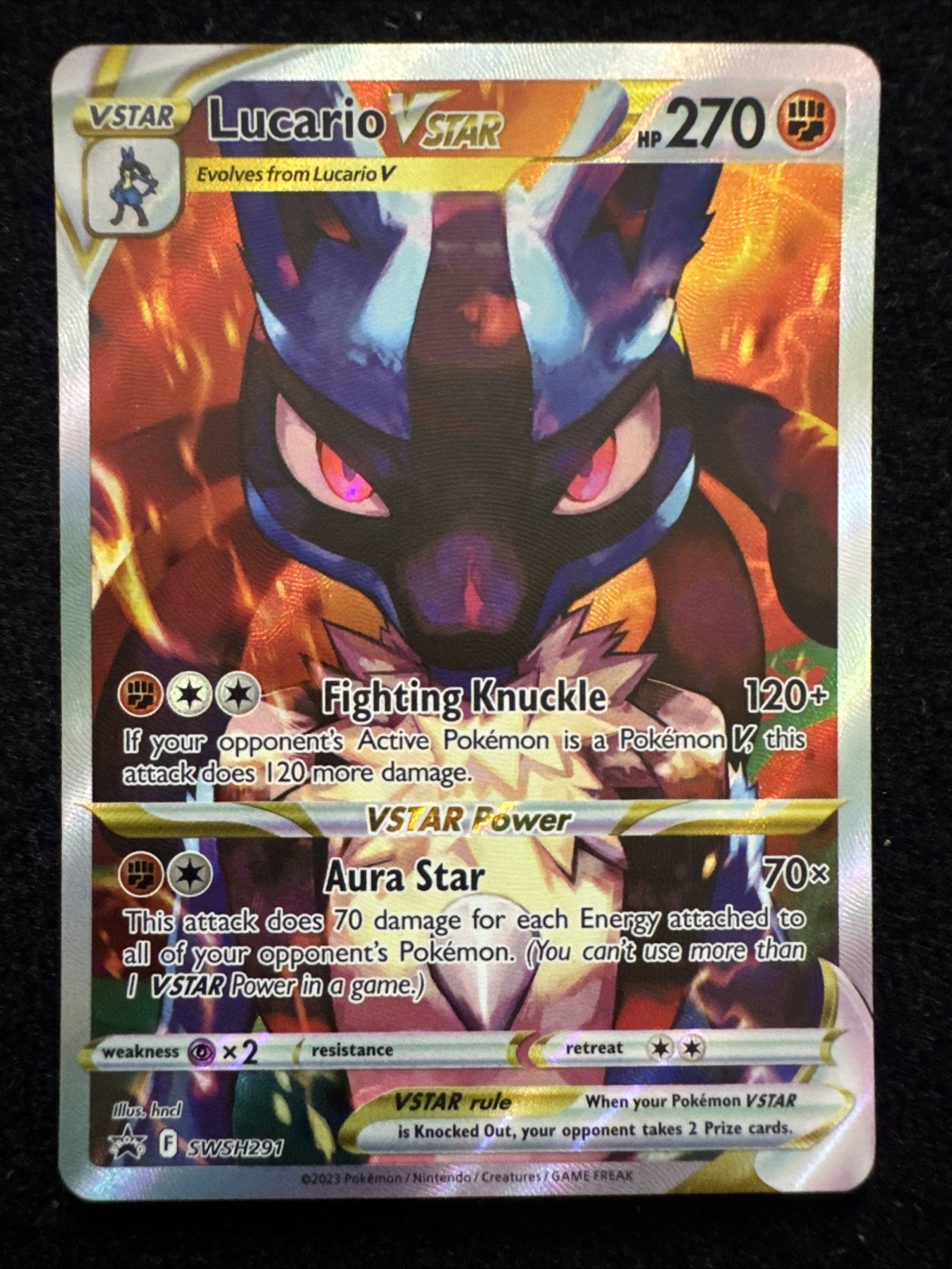 Lucario VSTAR SWSH291 Holo Promo Sword & Shield Promo Pokemon Near Mint