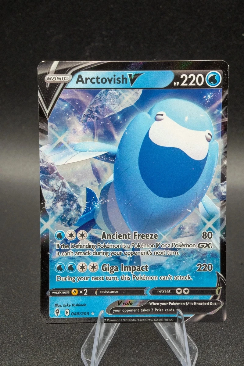 arctovish pokemon card value ARCTOVISH V 048/203-EVOLVING SKIES POKEMON CARD-ULTRA RARE-HOLO- MINT-PACK  FRESH