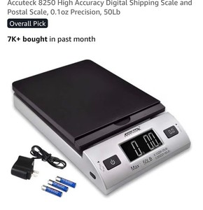 Accuteck W-8250-50B Digital Shipping Postal Scale with AC Adapter