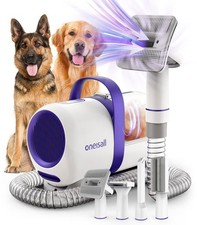 oneisall Dog Grooming Kit Vacuum Suction Pet Hair Remover