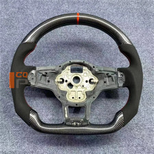 Steering Wheel For 2014-2020 Volkswagen Golf Custom Carbon Fiber Black Suede Steering Wheel For 2014-2020 Volkswagen Golf Custom Carbon Fiber Black Suede