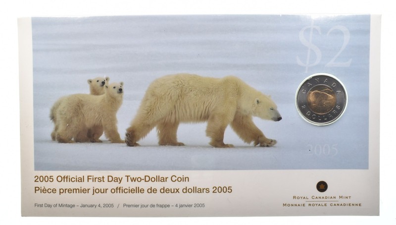 2005 Canada 2 Dollars Official First Day W/ OGP a4732