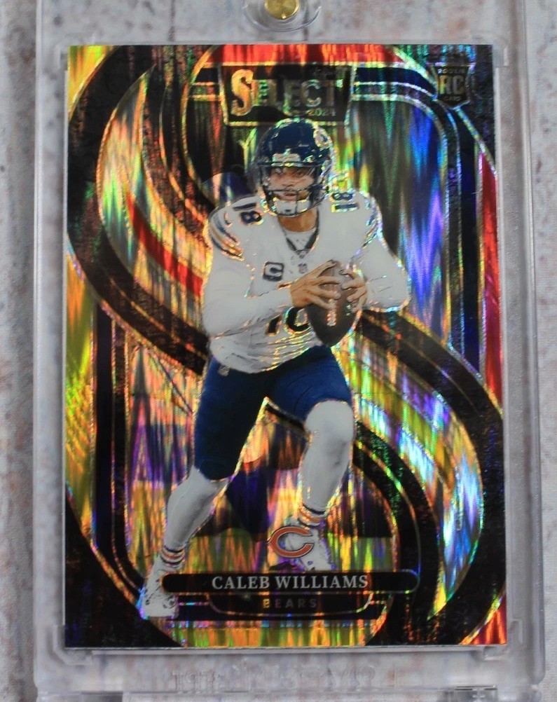 2024 Select Caleb Williams Premier RC Black and Gold Prizm Shock #114 Bears