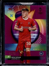 2023-24 Topps Finest UEFA Ben Doak RC Rose Gold Rookie #/75 Liverpool