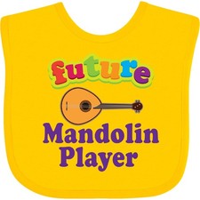 Inktastic Future Mandolin Player Music Gift Baby Bib Musician Instrument Strings