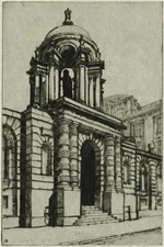 Cyril Edward Power (1872-1951) Pencil Signed Etching Queen's College Oxford