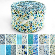 80 Precut Strip Jelly Roll Fabric Strips for Quilting Clearance 20 Assorted B...