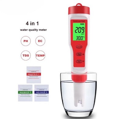 H TDS PH Messgerät Wasserqualitätsmonitor Ph/Tds/Ec Temperatur Tester