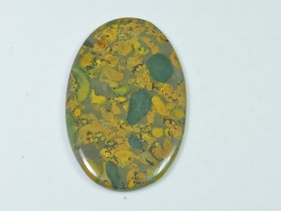 30X49X03MM Natural Fruit Jasper Oval Shape Cabochon Loose Gemstone 47Cts. W834