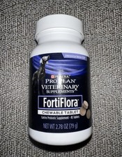 Purina Pro Plan FortiFlora Probiotic Supplements Dog 45 Chewable Tablets Exp9/27