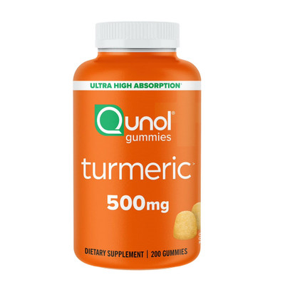 QUNOL Turmeric 500MG 200 Count Gummies Curcumin Complex (Sealed) EXP 02/27