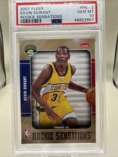 2007-08 Fleer Kevin Durant RC Rookie Sensations #RS-2 PSA 10 GEM MINT 🔥💎