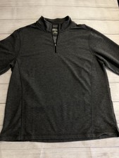 Orvis Classic Collection Pullover Mens XL Gray Long Sleeve 1/4 Zip Casual Top