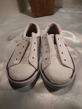 POLO Ralph Lauren Shoes Youth 9 Boys Low Sneakers White Leather READ
