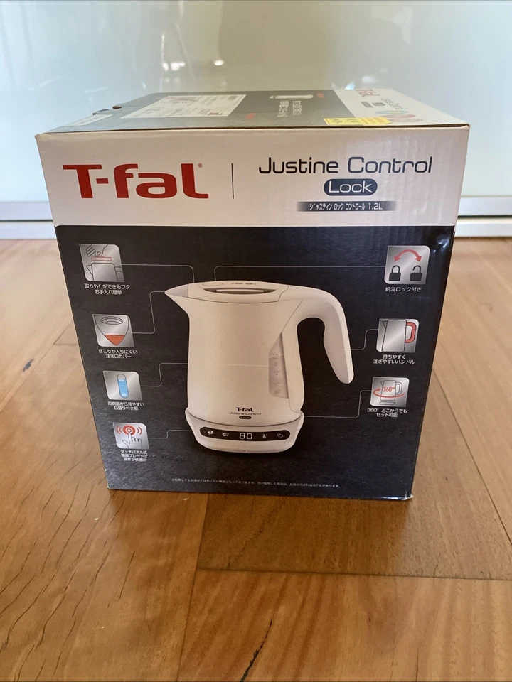 NEW Tefal/T-fal Justine White Temperature Control Kettle 1.2L Japan Model - image 4 of 4