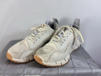 Reebok Zig Kinetica 2.5 Edge Womens 7.5 Cream Gum Trail Sneaker