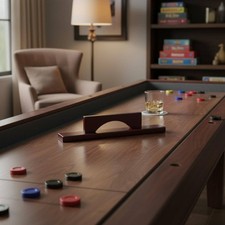 Wooden Shuffleboard Brush Sturdy Wood Leisure Gear Sustainable for Club, Bar