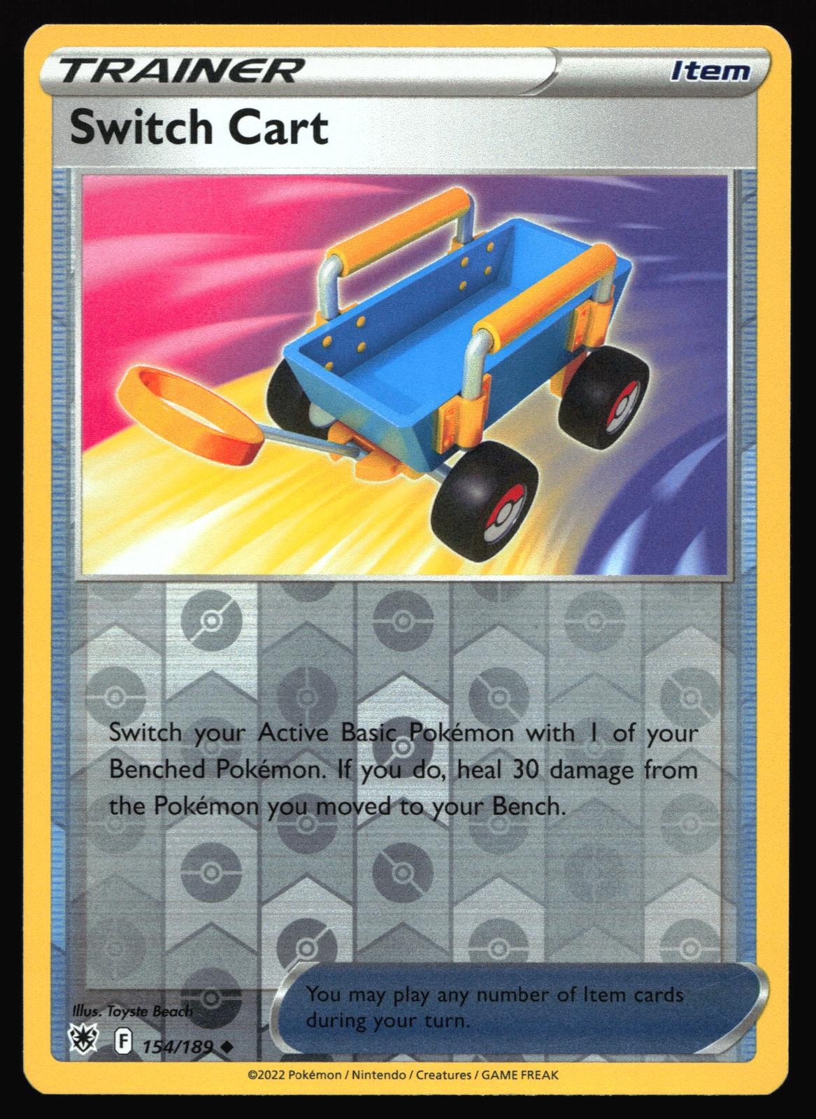 Switch Cart 154/189 - Reverse Holo (NM) - Pokemon: Astral Radiance - Uncommon