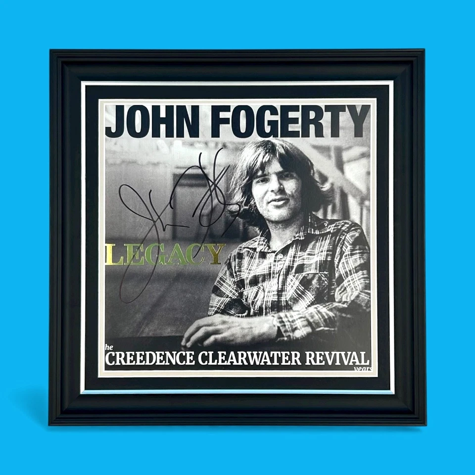 John Fogerty SIGNED Album Cover Display Creedence Clearwater Revival Autograph - Image 2 of 4