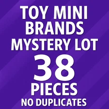 Mini Brands Toy Lot 38 Piece Mystery | No Duplicates | ZURU Collectibles Bulk