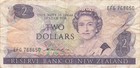 New Zealand  $2  ND. 1981  Series EFG P 170a  Que. II  Circulated Banknote G 21