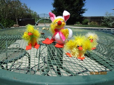1- Annalee easter Bunny & 3-ducks