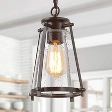 GEPOW FARMHOUSE PENDANT LIGHTING ISLAND HANGING LIGHT FIXTURE A03628 - BRONZE