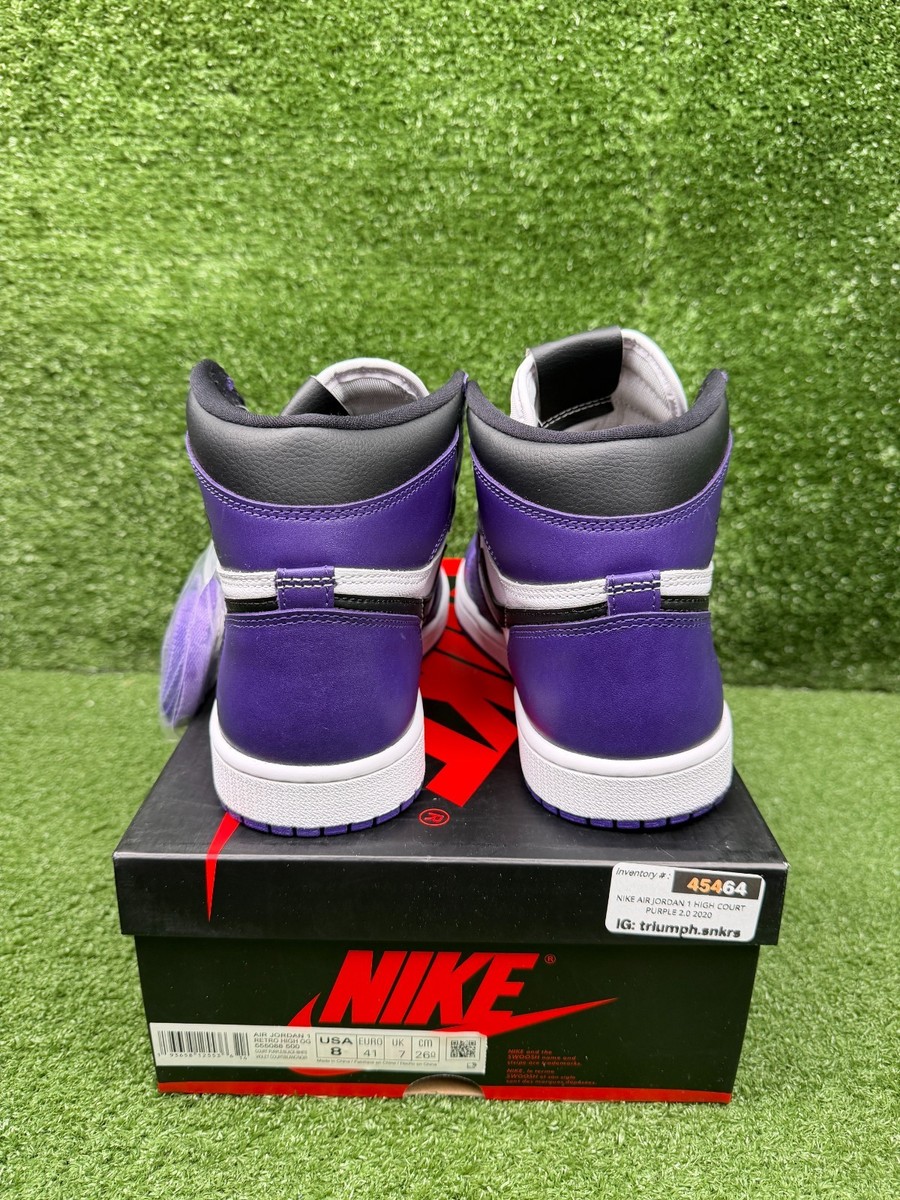Size 8 - Jordan 1 Retro OG High Court Purple 2.0 DS NEW