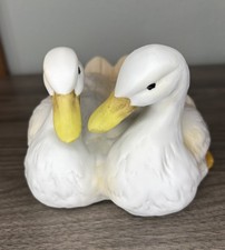 Vintage Lesser & Pavey Porcelain Duck Figurine Snuggling The Leonardo Collection