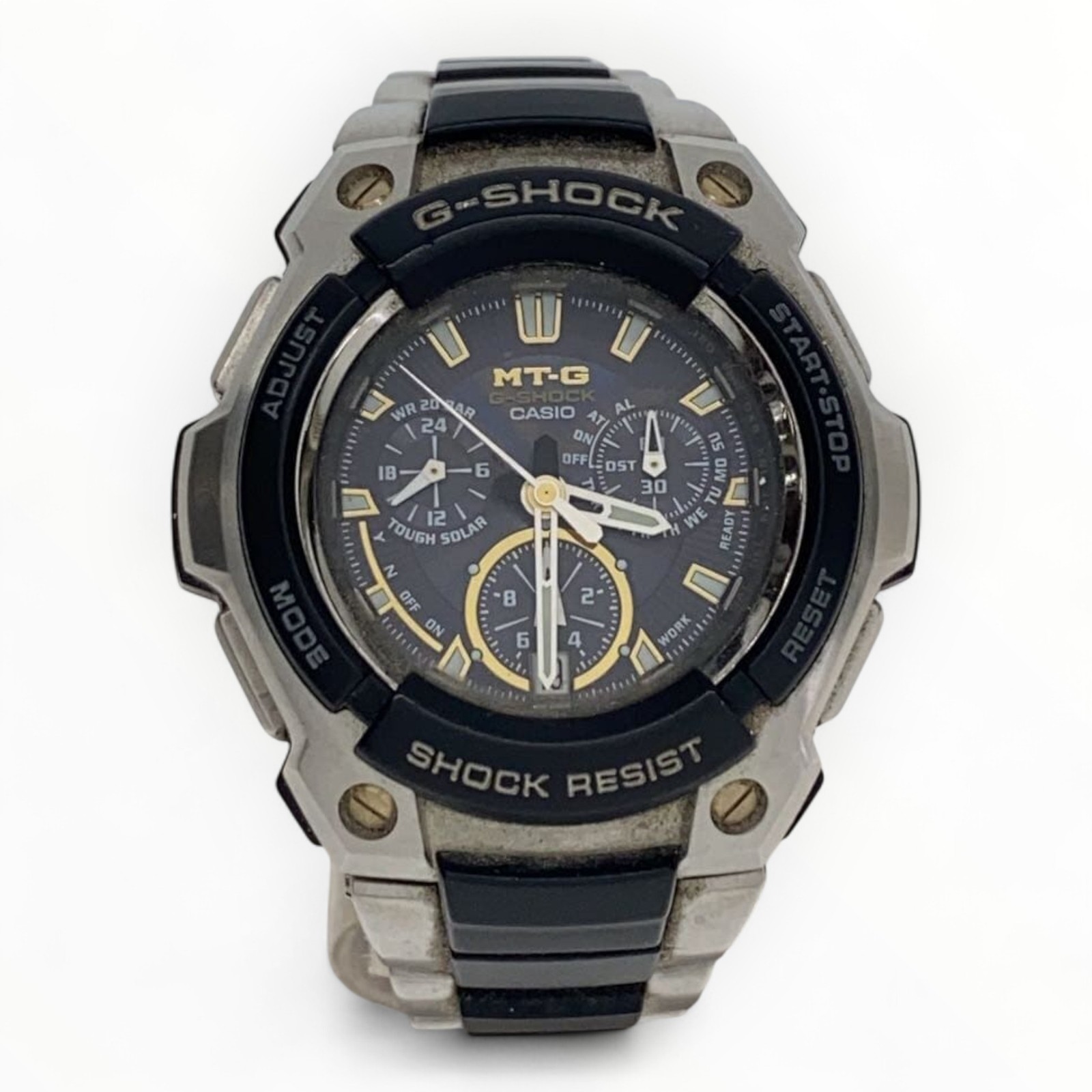 CASIO Solar-Powered Silver Men's Watch 1.77